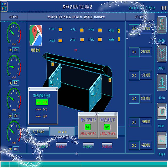 矿用远程控制自动风门