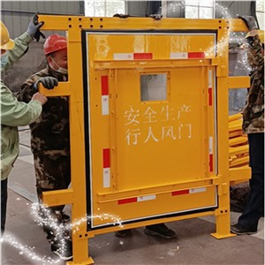 竹胶板手动无压风门