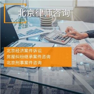 北京刑事案件辩护律师咨询
